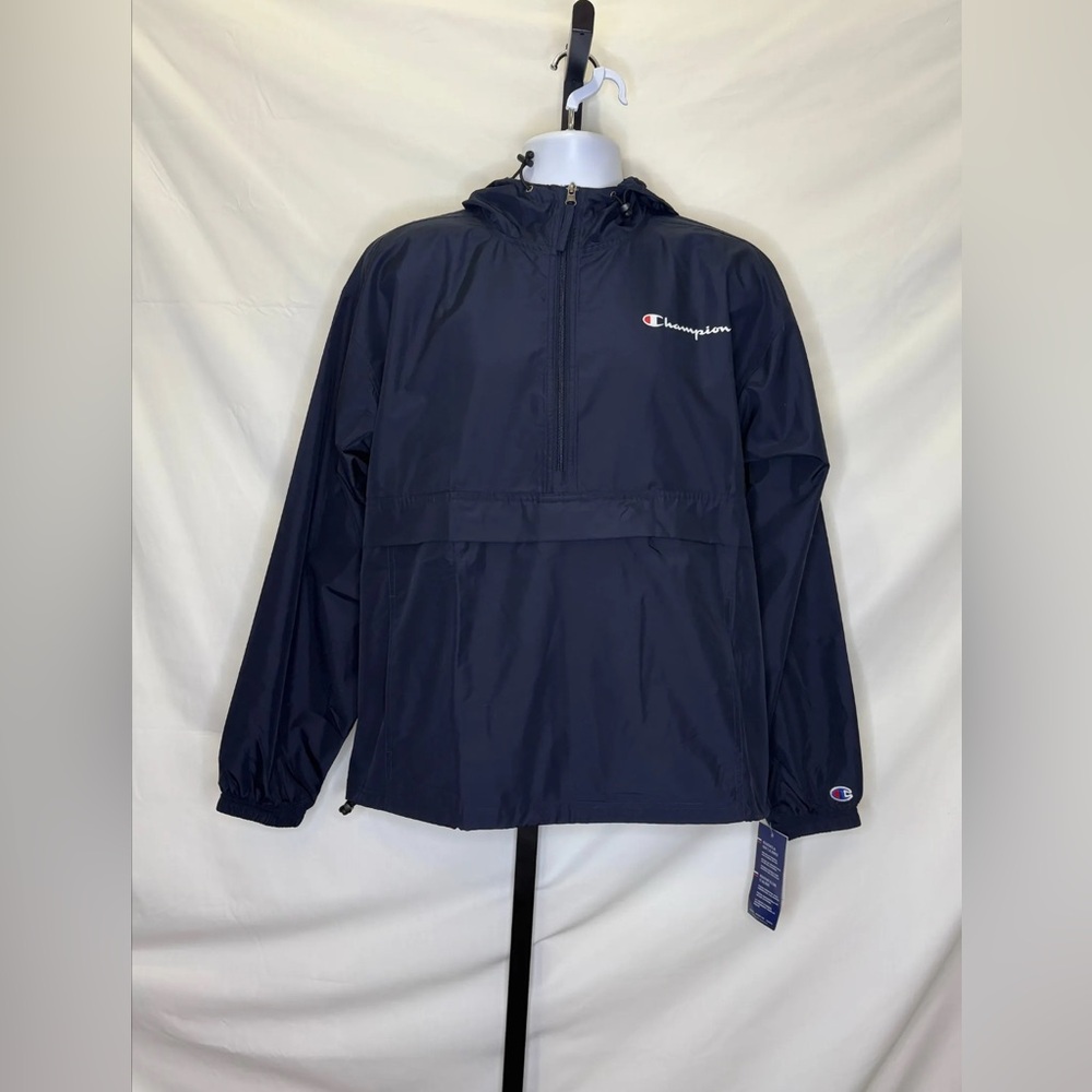 Navy - Champion Windbreaker Jacket - Stadium Packable - NWT